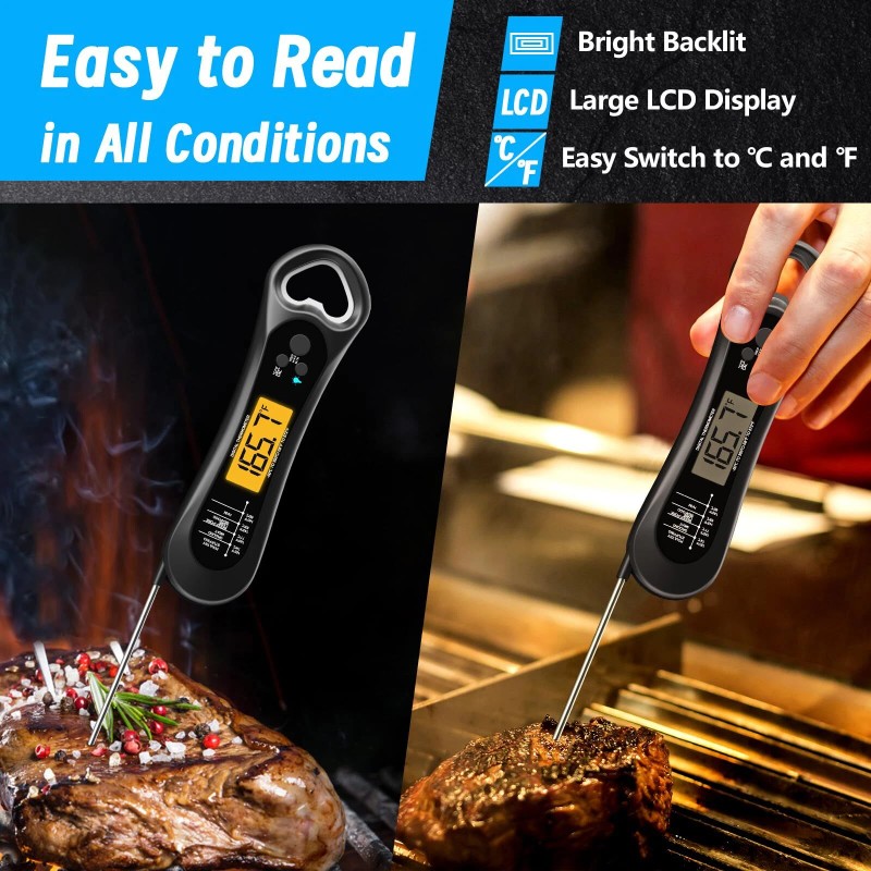 Biison Ultra Fast Digital Thermometer with Bottle Opener IP66 Waterproof
