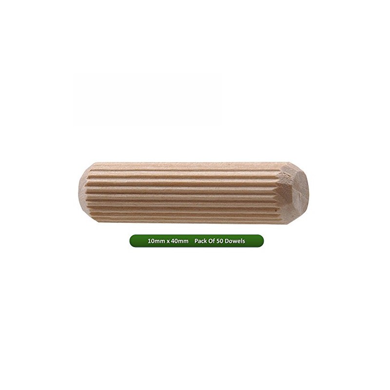 Fort Fasteners® Wooden Dowel 10mm x 40mm Pack of 50