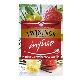 Twinings Infuso Rooibos, Strawberry & Vanilla - Caja con 20 piezas, 78 grams, 20 unidad, 1