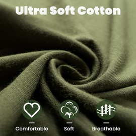 Newborn Baby Knotted Gown, Super Soft Silky Infant Long Sleeve Sleeper with Tie Bottom, Baby Girl and Boy Sleep Gown with Mittens, Bow, and Hat Set Olive Green