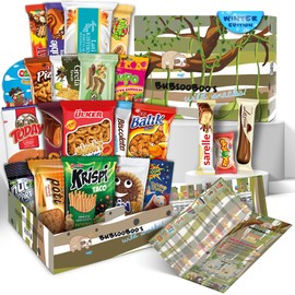 Maxi International Snack Box | Snacks Variety Pack of International Treats and Candies | Foreign Snack Box Offering Unique Tasting Experience | Exotic Snacks From Around the World | Giftable Mix Care Pack of Turkish Candies | 21 Full-Size Snacks