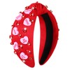 YAHPERN YAHPERN Valentine's Day Headband for Women Red Pink Heart