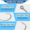 Barbless Fishing Hooks, 300pcs Carp Fishing Hooks Trout Hooks Circle