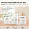 noonberry Kitchen Canisters for Countertop – 5-Piece Airtight Canister Sets