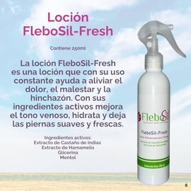Alivio y Frescura para Piernas Cansadas FleboSil-Fresh Locin Refrescante con Extracto de Castao de Indias y Hamamelis                                 