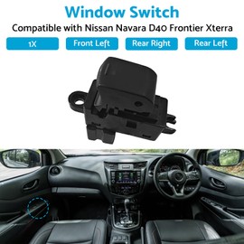 MAX COOL 1 Pack Power Window Switches Car Electric Power Window Master Switch Suitable for Nissan Navara D40 Frontier Xterra Single Electric Window Switches
