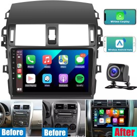 A-Carplay Carplay For Toyota Corolla 2009-2013 Radio Stereo Android 12 GPS Backup Camera