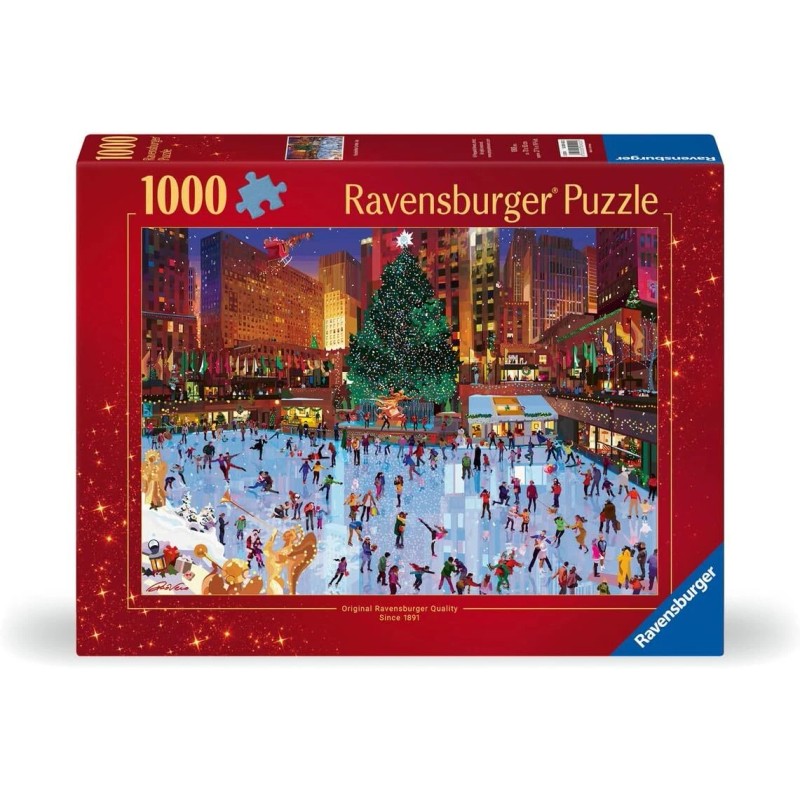 Ravensburger "Rockefeller Center Joy" 1000 Piece Jigsaw Holiday Puzzle for