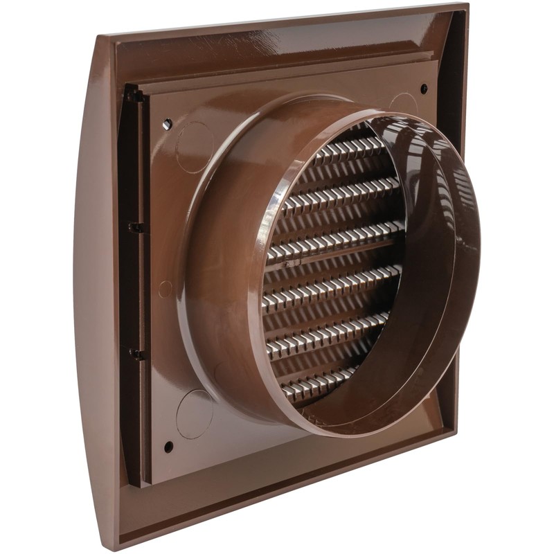 Brown Exhaust Hood Vent 4'' Inch with Built-in Pest Guard