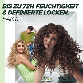 Garnier Fructis Locken Method Moisturising Shampoo with Hyaluronic and Shea Fatty Acids for All Types of Curls, 72h Moisture, 200 ml