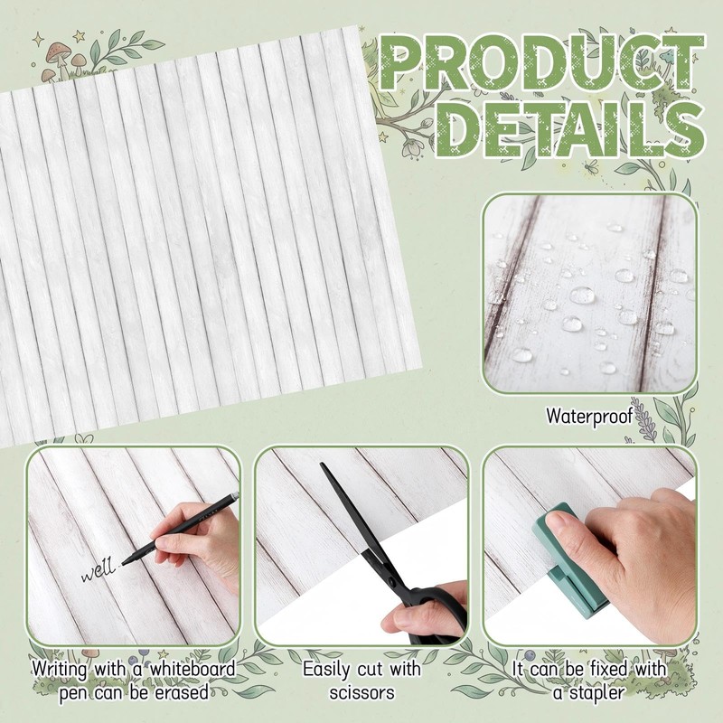 Gilprop 47"x108" Classroom Fabric Bulletin Board Background Set,Forest