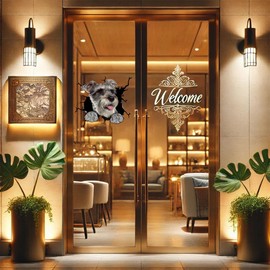 Vinyl Dog Stickers - Dog Lover Car Decals (Schnauzer)