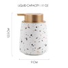 Coffeezone 11 oz Terrazzo Design Ceramic Lotion Dispenser Liquid Hand