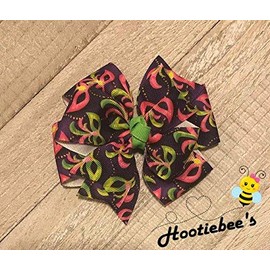 Mardi Gras Masks Pinwheel Hair Bow