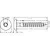 Meisterling® Facade Screws White with Flat Head V2a Stainless Steel