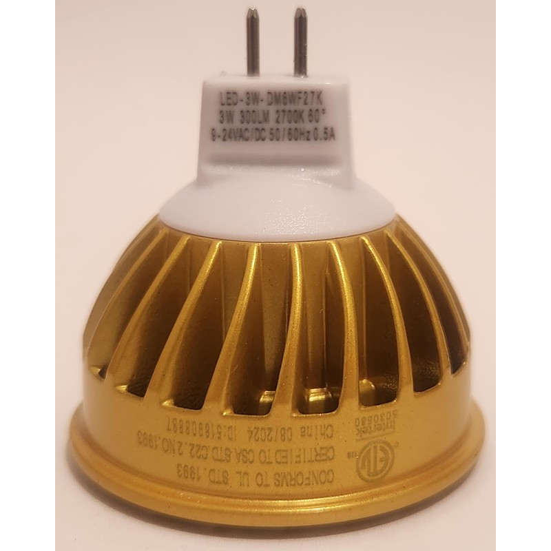 Unique Lighting Systems Flex Gold Series MR16 3W 60 Degree