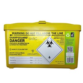 Sharpsguard Sharpsguard Sharps Bin 1 litre - Yellow