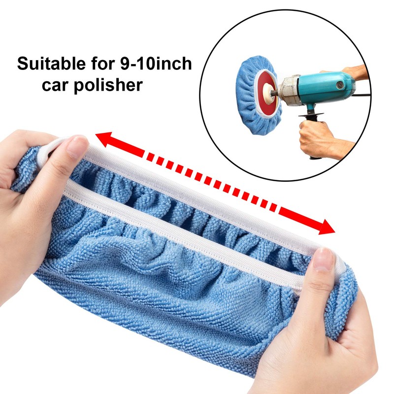 Mudder 20 Pieces 9 to 10 Inches Buffer Pads Car