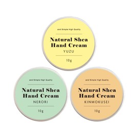 &SH Natural Sheer Hand Cream, 0.4 oz (10 g) x 3 Pieces, Gift Set, B/Wrappable, Present, Women's, Mini Size, Set Mini