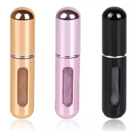 Unbranded 3 Pcs Travel Portable Mini Refillable Perfume Atomizer Bottle Spray Pump Case