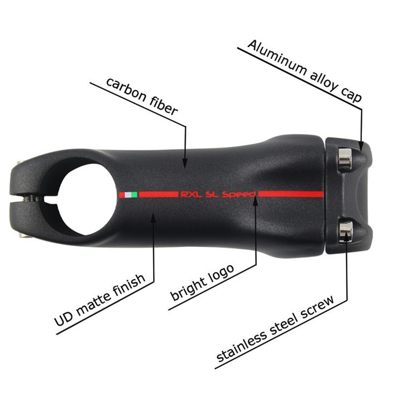 RXL SL 28.6 Road Bike Stem Carbon 6 Degrees 80