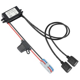 YBBOTT 2 USB AF Step Down DC Converter 12V/24V to 5V 3A 15W Charger Buck Coverter 8V-32V to 5V Voltage Converter Voltage Stabiliser Voltage Regulator Voltage Limiter