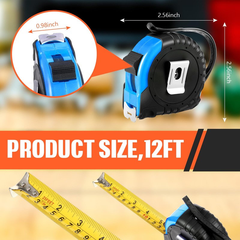 Copkim 50 Pieces Tape Measure Retractable and Easy Read with