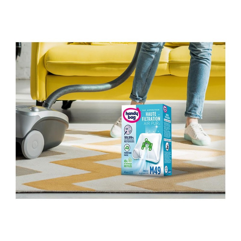 Handy Bag Staubsaugerbeutel, für Miele, luftdichter Verschluss, Filter Öko, M50