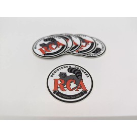 Registered Coonass RCA 2" Round Vinyl Sticker - Louisiana Cajun