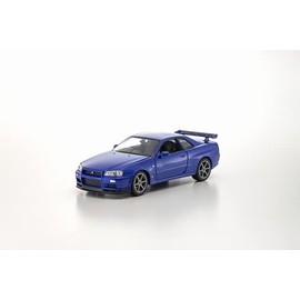 Kyosho WELLY 1/24 Nissan Skyline GT-R (R34) MT Blue Finished Product