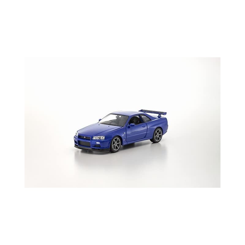 Kyosho WELLY 1/24 Nissan Skyline GT-R (R34) MT Blue Finished