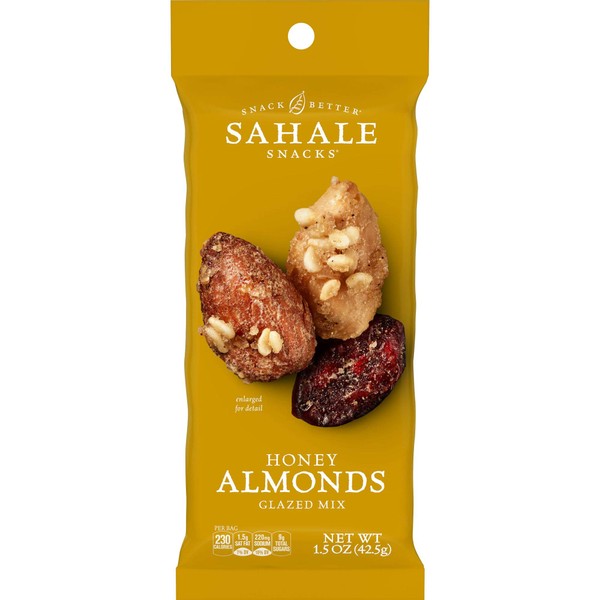 Sahale Snacks Glazed Nuts - Almonds with Cranberries Honey and Sea Salt - 1.5 oz - Case of 9