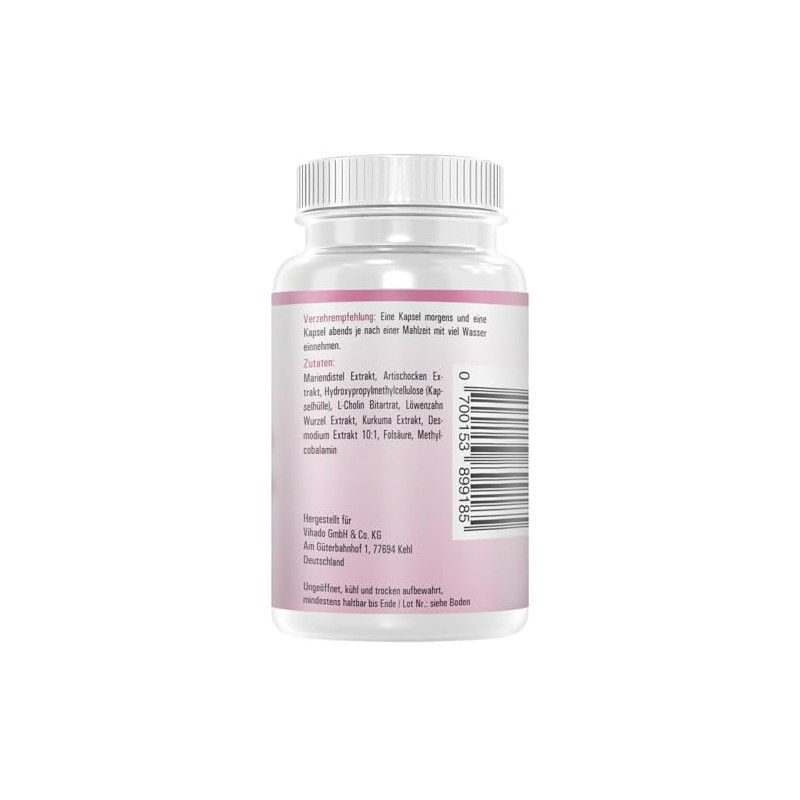 Vihado Liver Complex Plus Milk Thistle Capsules High Dose -
