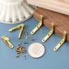 HINZIC 6 Pcs Small Hinges for Wooden Box 90 Degree