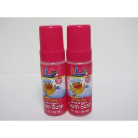 Kids XtraCare LOT 2 x Kids X.Care CHERRY Scent Moisturizing Hand & Body Foam Soap 5 Oz Each