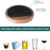 Wood Coasters for Drinks, Minacun Absorbent Coaster Sets of 5,