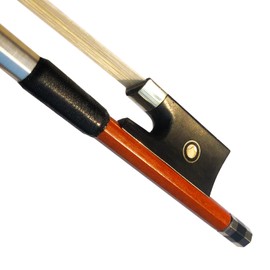 WinsterBow Brazilwood Ebony Violin Viola Cello Bow Full Size Ebony Frog with Natural Horsehair (Violin bow 1/8)
