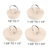 4 Pcs Bath Plugs,Sink Plug Rubber Drain Stopper Kitchen Sink