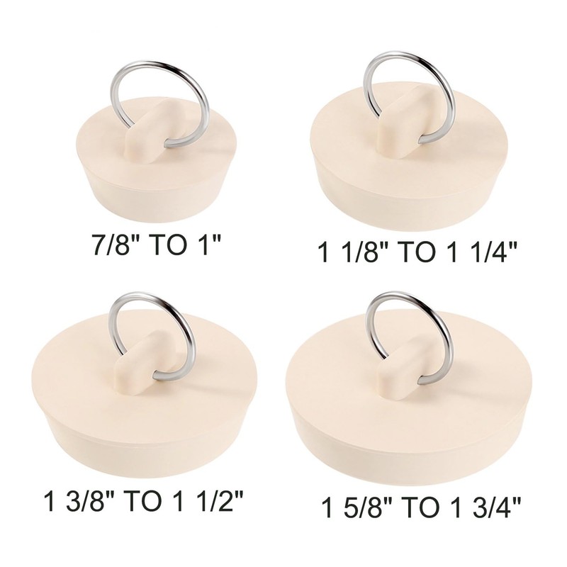 4 Pcs Bath Plugs,Sink Plug Rubber Drain Stopper Kitchen Sink