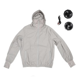 Walfront Cooling Fan Vest 12V Air Conditioned Jacket for Men Outdoor Workwear Lightweight with Ventilation (L)