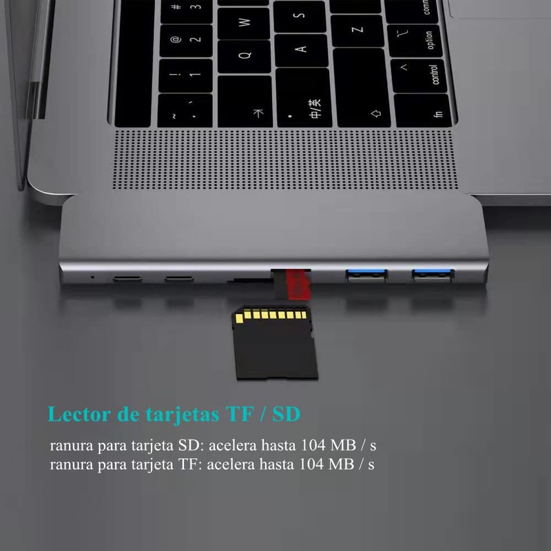 Yostyle 7 in 2 USB C Hub para MacBook Pro,