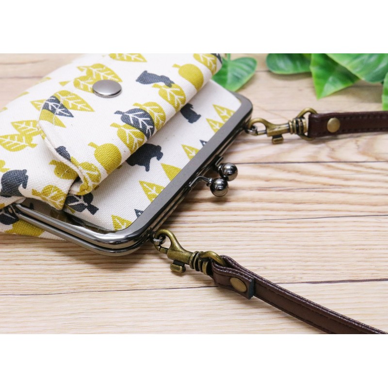 Kyoyu Techteco Canvas Coin Purse with Parent and Child Purse