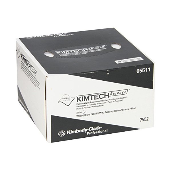 Kimberly Clark Safety 5511 KIMTECH Science Precision Wipes Tissue Wipers, 4.4" x 8.4" (Pack of 280)
