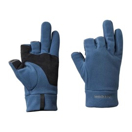 Shimano GL-031W Gore-Tex Windstopper Fleece Gloves 3 Blue Gray, multicolor (blue / gray)