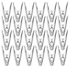 48 Pack - Long Lasting, Stainless Steel Clothespins - Strong