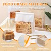 100 Pack Kraft Paper Bread Bags for Homemade Bread, Large