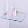 Orhemus 2pcs Adjustable 304 Stainless Steel Glass Clamp Clip Shelf