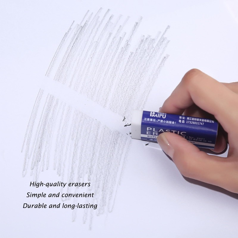20 Pcs Erasers for Kids, Easy to Use Rubbers Erasers,