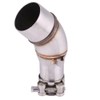 KIMISS Motorcycle Slip On Exhaust Middle Link Pipe Adapter Plug