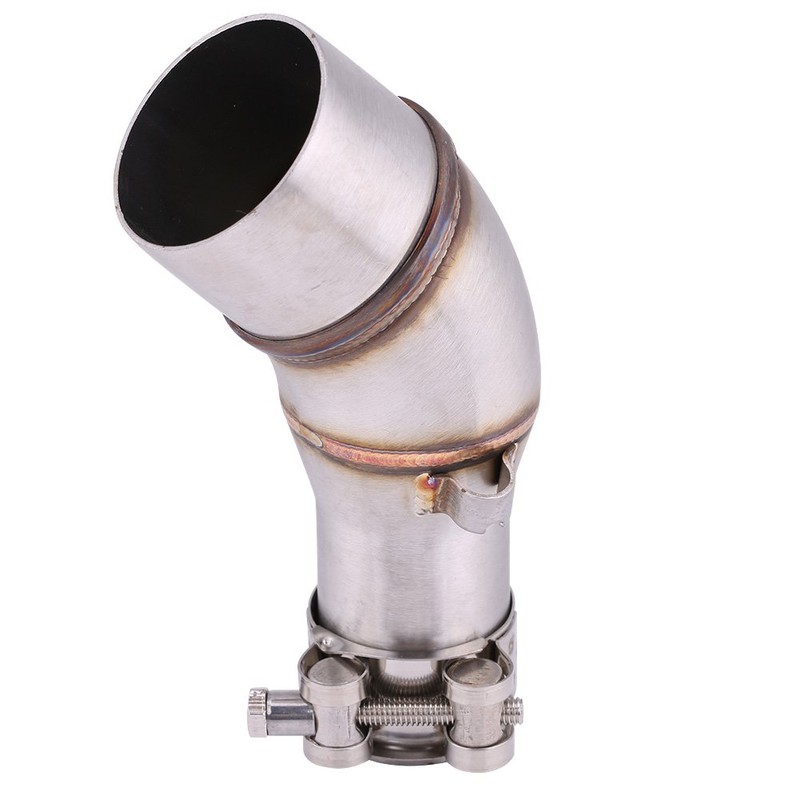 KIMISS Motorcycle Slip On Exhaust Middle Link Pipe Adapter Plug